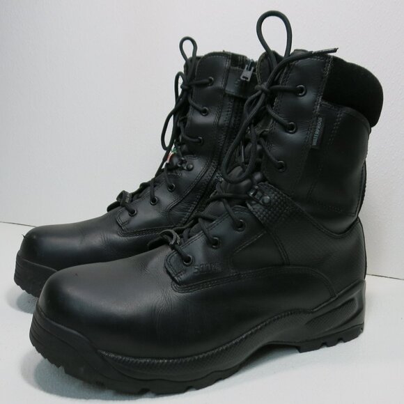 5.11 Tactical Series Leather Cloth Boots Shoes Safety Toe Work Boots Men's sz 13 - Picture 1 of 11